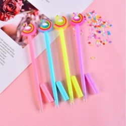 Gelschreiber mit bunten Schwänen, süßer Kawaii-Schreibstift in Schwarz, Kugelschreiber mit schwarzer Tinte, Gelschreiber, Partygeschenk, lustiges Schul- und Büromaterial (5 Stück)