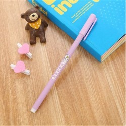 Gel-Tintenstift mit süßen Worten, süßer Kawaii-Schreibstift in Schwarz, Kugelschreiber, Gel-Tintenstift mit schwarzer Tinte, Partygeschenk, lustiges Schul- und Büromaterial (5 Stück)