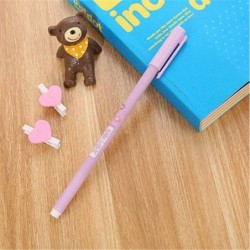 Gel-Tintenstift mit süßen Worten, süßer Kawaii-Schreibstift in Schwarz, Kugelschreiber, Gel-Tintenstift mit schwarzer Tinte, Partygeschenk, lustiges Schul- und Büromaterial (5 Stück)