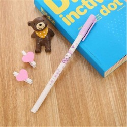 Gel-Tintenstift mit süßen Worten, süßer Kawaii-Schreibstift in Schwarz, Kugelschreiber, Gel-Tintenstift mit schwarzer Tinte, Partygeschenk, lustiges Schul- und Büromaterial (5 Stück)