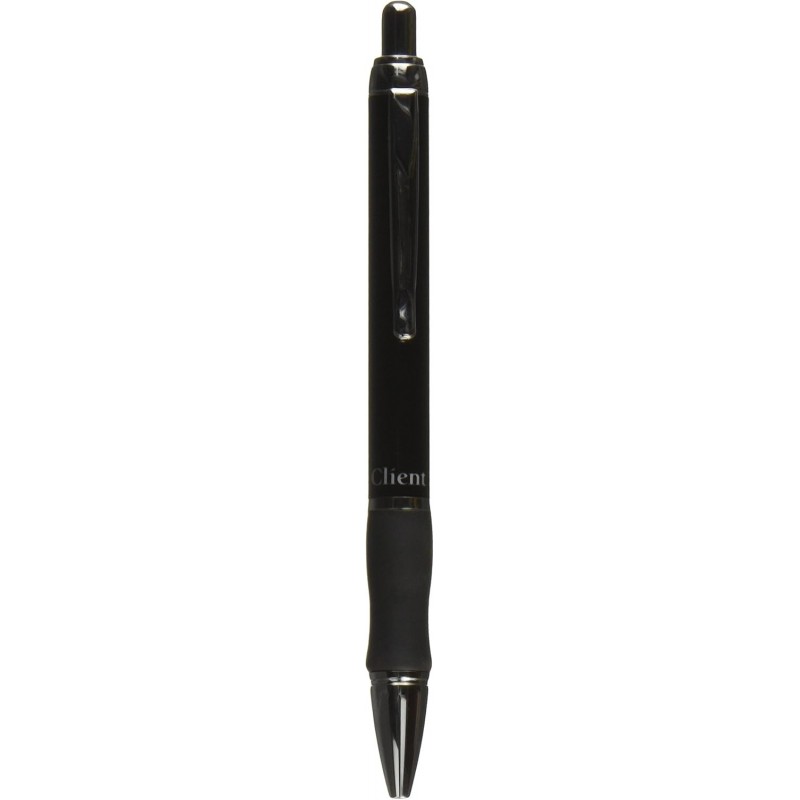 Pentel-Kugelschreiber, einziehbar/nachfüllbar, mittlere Spitze, schwarzer Schaft (PENBK910AA)