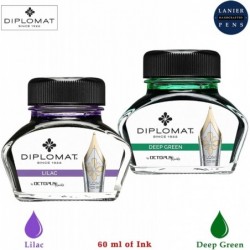 Diplomat Octopus 60 ml Tinte, Dunkelgrün, Lila Tinte (D41001013, D41001017) Füllfederhaltertinte (30 ml pro Tintenflasche, 2er-Pack)