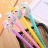 Niedlicher farbiger Gel-Tintenstift mit Regenbogen-Pferdekopf, niedlicher schwarzer Kawaii-Schreibstift, Kugelschreiber, schwarzer Gel-Tintenstift, Partygeschenk, lustiger Gel-Tintenstift, Schulschreibwaren und Bürobedarf (7 Stück)