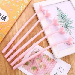 Niedlicher farbiger Gel-Tintenstift mit romantischen Blumen, niedlicher Kawaii-Schreibstift in Schwarz, Kugelschreiber, Gel-Tintenstift mit schwarzer Tinte, Partygeschenk, lustiger Gel-Tintenstift, Schulschreibwaren und Bürobedarf (7 Stück)