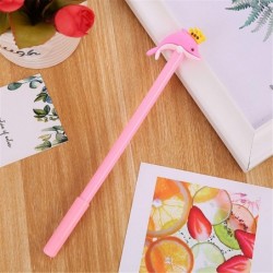 Niedlicher farbiger Gel-Tintenstift mit Krone und Delfin, niedlicher Kawaii-Schreibstift in Schwarz, Kugelschreiber, Gelstift mit schwarzer Tinte, Partygeschenk, lustiges Schul- und Büromaterial (7 Stück)