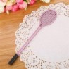 Niedlicher farbiger Gel-Tintenstift mit Badminton-Racket-Motiv, niedlicher schwarzer Kawaii-Schreibstift, Kugelschreiber, schwarzer Gel-Tintenstift, Partygeschenk, lustiges Schul- und Büromaterial (7 Stück)