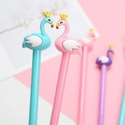 Gel-Tintenstift mit bunten Schwänen, süßer Kawaii-Schreibstift in Schwarz, Kugelschreiber, Gel-Tintenstift mit schwarzer Tinte, Party-Geschenk, lustiges Schul- und Büromaterial (7 Stück)