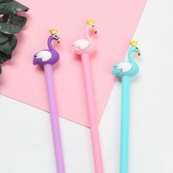 Gel-Tintenstift mit bunten Schwänen, süßer Kawaii-Schreibstift in Schwarz, Kugelschreiber, Gel-Tintenstift mit schwarzer Tinte, Party-Geschenk, lustiges Schul- und Büromaterial (7 Stück)