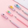 Gel-Tintenstift mit Tier-Fischgräten-Motiv, süßer Kawaii-Schreibstift in Schwarz, Kugelschreiber, Gel-Tintenstift mit schwarzer Tinte, Partygeschenk, lustiges Schul- und Büromaterial (7 Stück)