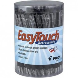 Pilot EasyTouch Druckkugelschreiber, feine Spitze (0,7 mm), schwarz, 36/Packung (54058)