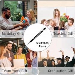 Personalisierte Stifte mit Stylus-Spitzen, kostenlose Gravur, individueller Kugelschreiber, Geschenk, personalisierte Stifte mit Namensnachricht, gravierte Stifte, Massenartikel, Abschlussfeier, Büro, Geschäft, Jahrestag, Geburtstag, schwarze Tinte