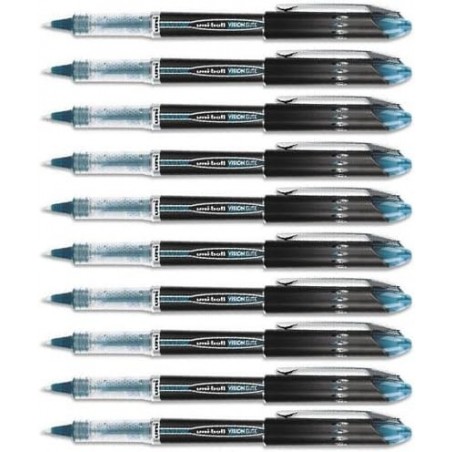 uniball Vision Elite Stick Rollerball, Blau-Schwarz, Micro Pnt, 10 Stifte 69176