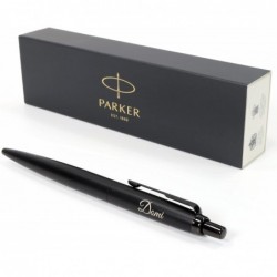 Personalisierter Parker Jotter XL Monochrome-Stift + Geschenkbox | Entwerfen Sie ein wirklich einzigartiges Geschenk | Lasergravur - Schwarz