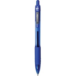 Zebra Pen Z-Grip Druckkugelschreiber, mittlere Spitze, blaue und schwarze Tinte, 96 Stück