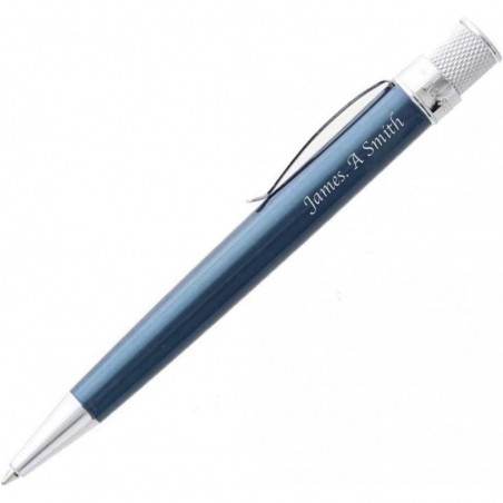 Retro 51 Tornado-Rollerball-Stift-Kollektion mit Gravur/Personalisiert (Eisblau)