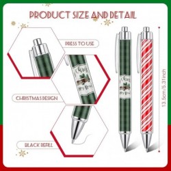 Tenceur 100 Stück Weihnachtsstifte, Weihnachts-Geltintenstifte, Weihnachts-Neuheitsstifte, Großpackung Weihnachts-Kugelschreiber, Weihnachts-Rollerball-Stift, Themenstift, Weihnachtsgeschenk für Schule, Büro, Zuhause (klassische Elemente)