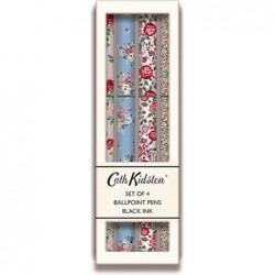 Cath Kidston Kugelschreiber-Set, 4 Stück, schwarze Tinte