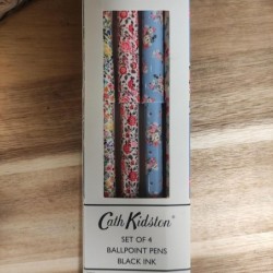 Cath Kidston Kugelschreiber-Set, 4 Stück, schwarze Tinte