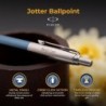 Dayspring Pens Parker Jotter Kugelschreiber – Waterloo Blue, personalisierte Gravur, idealer Geschenkstift mit schwarzer Tinte