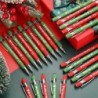 Qilery Weihnachts-Kugelschreiber, Großpackung, mit schwarzer Tinte, Stylus-Spitze, Weihnachts-Kugelschreiber, lustige Stifte mit Grußzitaten für Kollegen, Weihnachtsgeschenke für die Schule und das Büro, 48 Stück