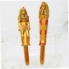 NUOBESTY 30 Stück sanftester Schreibstift, Gel-Tintenstift, Flüssigtintenstift, Königsstatue-Schild – Punktstift, schwarze Tinte, ägyptische Pharaonenfigur, süße ägyptische Figur, einzigartiger Stift für Kinder