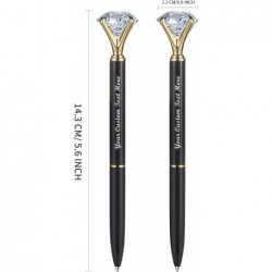 20 Pcs Big Diamond Pens Bling Hochzeit Kristall Metall Kugelschreiber mit schwarzer Tinte