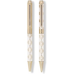 Kate Spade New York Set mit Kugelschreiber mit schwarzer Tinte und Druckbleistift, 0,9 mm, Spade Flora