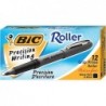 BIC Grip Stick Tintenroller, Micro Fine Point (0,5 mm), Schwarz, 12 Stifte (GREM11BK)