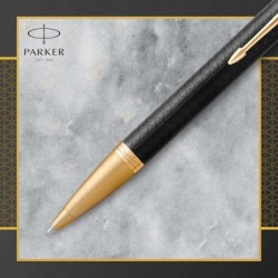 Parker IM Kugelschreiber, Premium Schwarz mit blauer Tintenmine mit mittlerer Spitze (1931667)