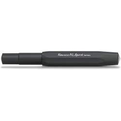 Kaweco AL SPORT Rollerball schwarz I Gel-/Kugelschreiber inkl. 0,7mm Rollerball-Mine im klassischen Design mit Keramikkugel I Premium Aluminium Gel-Roller 13cm