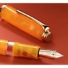 Hongdian N1 Kolbenfüllfederhalter aus extrafeiner Feder, orangefarbener Acryl-Schreibstift