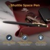 Personalisierter Fisher Shuttle Space Pen – mattschwarzer Kugelschreiber mit individueller Goldgravur, schwarze Tinte mit mittlerer Spitze, unter Druck für extreme Bedingungen – ideales Geschenk für Profis und Weltraum-Enthusiasten