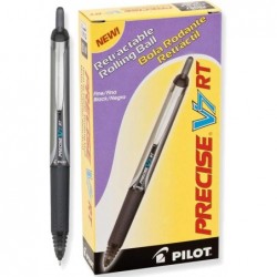 Pilot Precise V7 RT Druckkugelschreiber, feine Spitze, schwarze Tinte, 36 Stifte