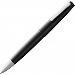 Lamy 2000 schwarz - Edler Tintenroller im robusten Fiberglasschaft - Perfekt ausbalanciert & in Strichstärke MM 63 Rollerball-Mine in Schwarz