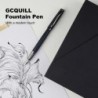 GC QUILL Füllfederhalter-Set für Kalligraphie – Enthält 5 Federn, Tintenflasche, Tintennachfüllkonverter und 18 Tintenpatronen