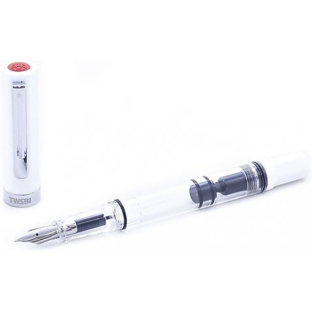 TWSBI ECO Füllfederhalter, weiße F-Feder