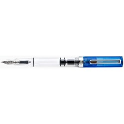 TWSBI ECO transparenter blauer Füllfederhalter mit M-Feder