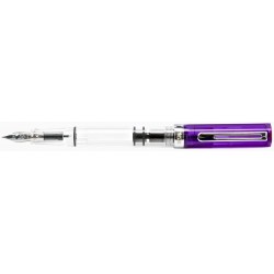 TWSBI ECO transparenter violetter Füllfederhalter mit M-Feder