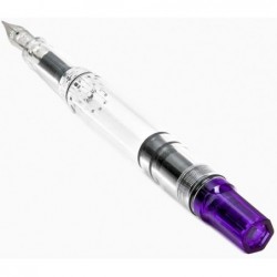 TWSBI ECO transparenter violetter Füllfederhalter mit M-Feder