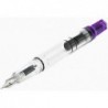 TWSBI ECO transparenter violetter Füllfederhalter mit M-Feder