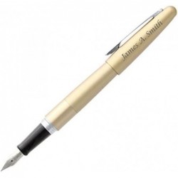 PILOT gravierter Metropolitan-Stift – personalisiert mit Ihrem Namen (Füllfeder feine Feder, Gold)