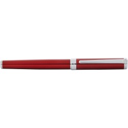 Sheaffer Intensity gravierter roter Lack mit Chromverzierung und mittlerer Feder, Füllfederhalter mit roter Tintenflasche, Geschenkset