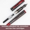 Monteverde Impressa FP Gun Metal mit roter Verzierung – M