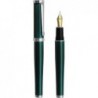 Xezo Architect Emerald F-2 Diamantschliff-Finish, Seriennummer Feinfüllfederhalter. Platiniert und schwer, Smaragd