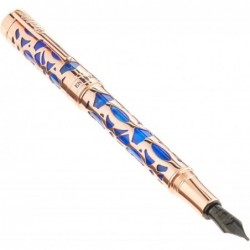 Conklin Endura Deco Crest Füllfederhalter in Blau, Stub-Feder, Premium-Schreibgerät