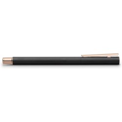 Faber-Castell NEO Slim Füllfederhalter Metall Schwarz, Roségold-Feder EF Roségold