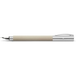 Faber-Castell Ambition OpArt 149620 Füllfederhalter Weiß Sand Federbreite M Inkl. Geschenkverpackung