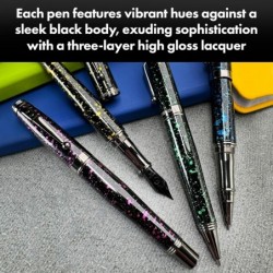 Monteverde Invincia Vega Starlight Yellow Füller – extrafeine Feder, lebendiges Design, Präzisionsschreibgerät