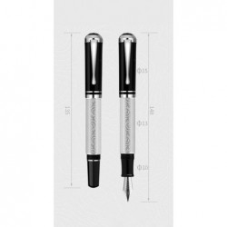 Passend für MAJOHN P138 Kolbenfüllfederhalter 20 Windows Resin Writing Office Pen Gf