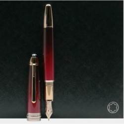 Montblanc Meisterstück Solitaire Calligraphy Burgundy Lacquer Füllfederhalter Flexnib